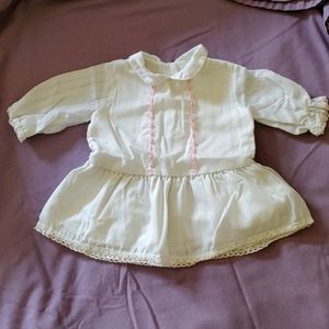 Vintage Nannette white dress, long sleeve